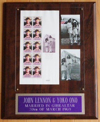 ジョンレノン記念切手画像